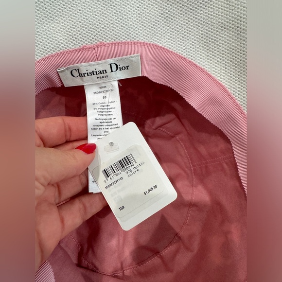 NWT Dior D-Bobby Florilegio Small Brim Bucket Hat Size 59 - Picture 9 of 9